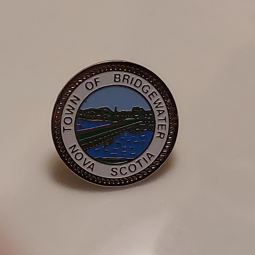 NWOT Town of Bridgewater Nova Scotia Lapel Pin - Vintage